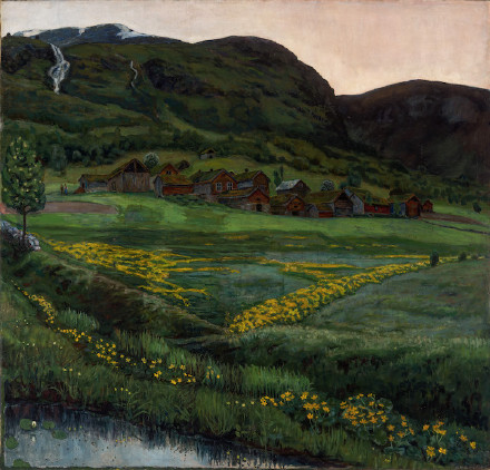 挪威“失落的艺术家”| Nikolai Astrup，与 Edvard Munch（蒙克）同时代的艺术家。1880年出生，47岁去世。他的画在挪威无人不知，但在国外却知之甚少。Astrup了解后印象派、表现派、立体派，但他没有跟随。他将生活体验和观察付诸画纸，作品无不透露出他对挪威祖国山水尤其是峡湾的热爱。