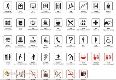 公共标识标志图标大全矢量素材