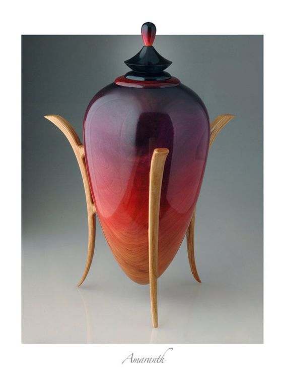 Hand turned wooded vessel by John Popiel: