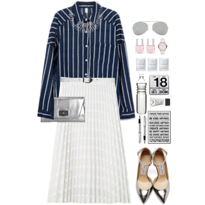 #stripes #chic #metallic #workblazer