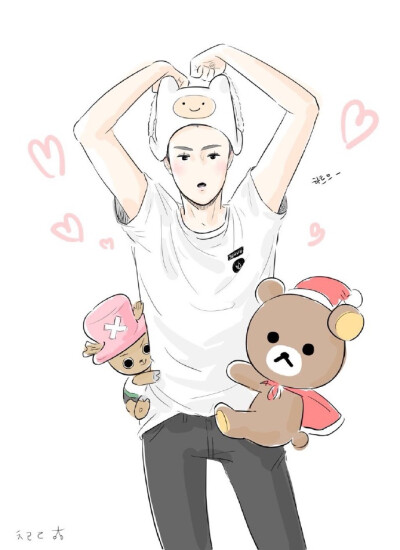 EXO吴世勋sehun微博Q版粉丝手绘fanart插画Q版 cr. TW