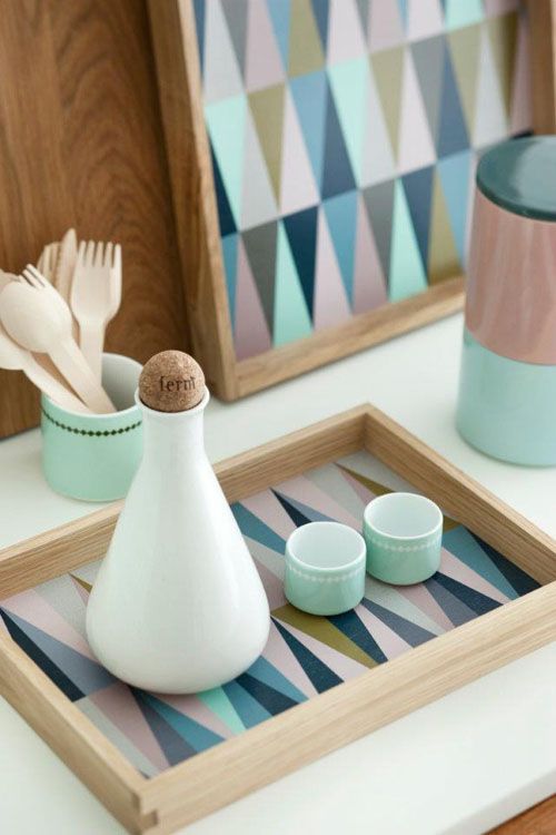 ferm living... I like the simplicity and color but with the pattern so much fun!: