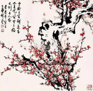 董寿平董寿平梅花镜片纸本- 高清图片，堆糖，美图壁纸兴趣社区