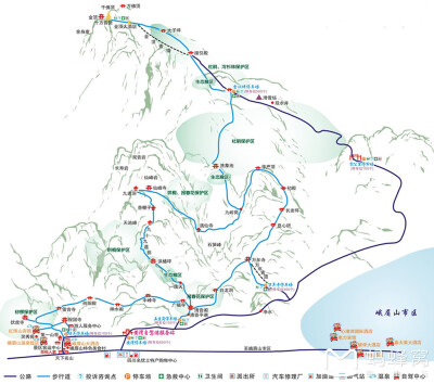 峨眉山地图