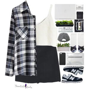 Get 30% off at first order on casual clothes! http://www.beautifulhalo.com/  Shirt - http://goo.gl/tT7yDP  Skirt - http://goo.gl/EE7ePw  #beautifulhalo