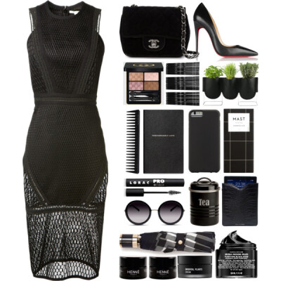 A fashion look from March 2016 featuring sleeveless dress, black shoes and handbags purses. Browse and shop related looks.