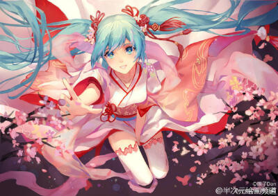 #初音未来#今天是世界第一公主殿下#初音日#哦~首页来get壁纸啦 绘师：原子Dan(@小原原原子Dan )【高清大图戳】O网页链接