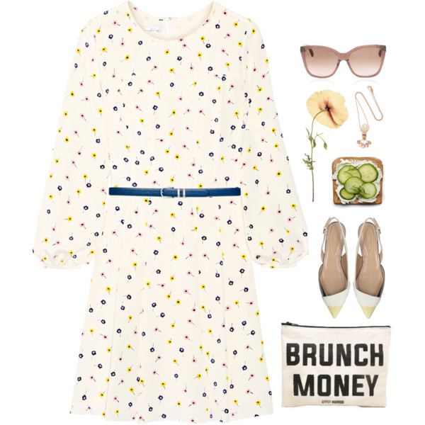 #brunch #floraldress #flats