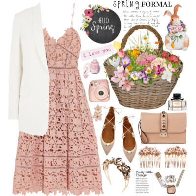 #springformal #personalstyle #beautiful #Elegant #Pink #spring2016 #springfashion #springstyle #lacedress #valentino #flowers @polyvore @polyvore-editorial