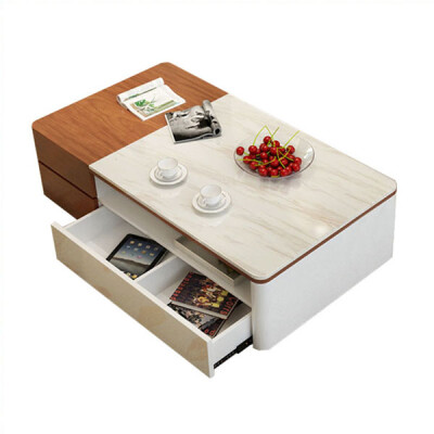 大理石多功能储物茶桌