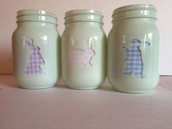 Bunny Mason Jar: