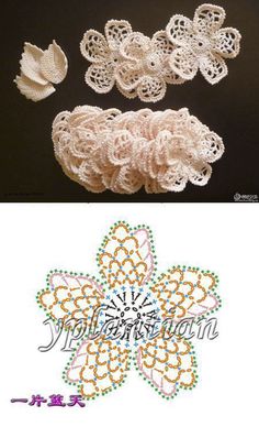 Pretty crochet flowers