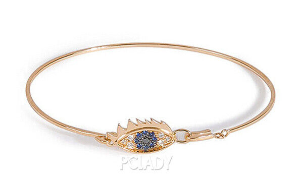 DELFINA DELETTREZ 18kt 金钻石眼睛手镯