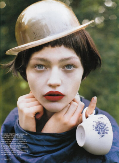 White Nights. Sasha Pivovarova by Tim Walker for Vogue UK January 2007.