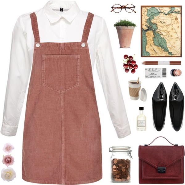 #red #maroon #burgundy #colorful #whiteshirt #preppy #cute #girly #outfit #streetstyle #school