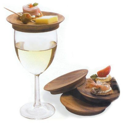 how amazing are these?!? wine glass- top appetizer plates: