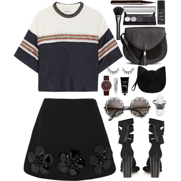 A fashion look from June 2016 featuring 3.1 Phillip Lim, short skirts and suede shoes. Browse and shop related looks.