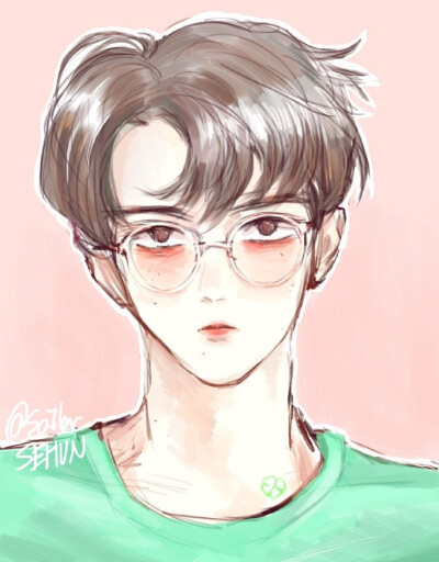 EXO吴世勋fanart手绘插画by.SailorSEHUN