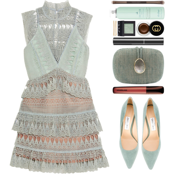 A fashion look from June 2016 featuring mint dress, pointed toe pumps and Kayu. Browse and shop related looks.