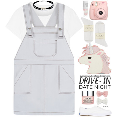 What would you wear to watch a movie under the stars? Create an outfit to show us! #summerdate #drivein #datenight Clearly, at my age I would not be wearing this on a date night but my teenage so…