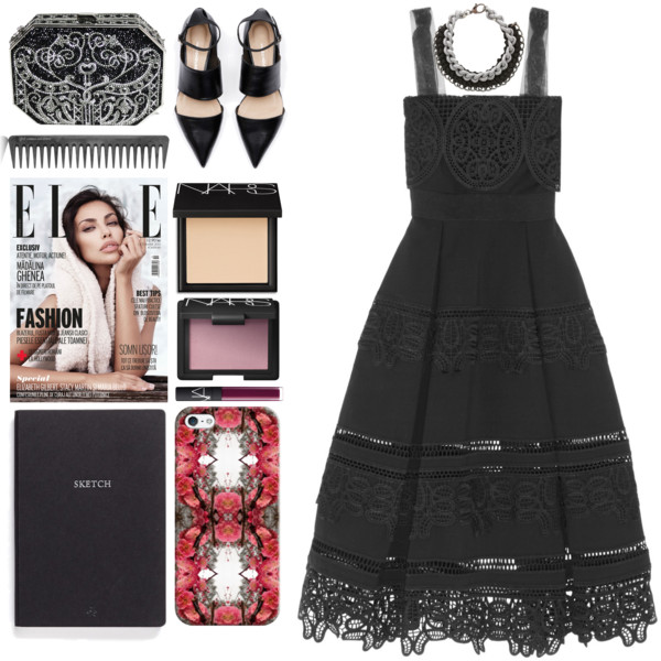 A fashion look from July 2016 featuring ponte dress, flat shoes and evening clutches. Browse and shop related looks.