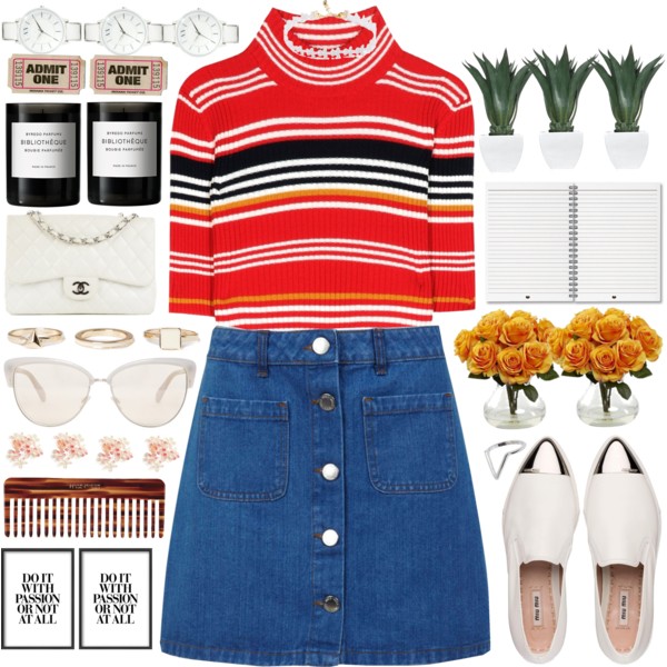 #SUMMMER #summeroutfit #skirt #summerstyle @polyvore @polyvore-editorial