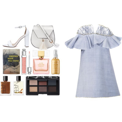 A fashion look from July 2016 featuring patent leather shoes, man bag and nars cosmetics. Browse and shop related looks.