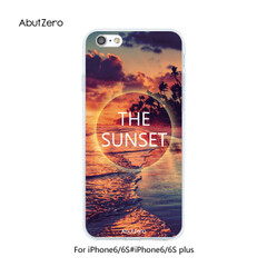 AbutZero正品原创手机壳iphone6海浪椰树日落云朵沙滩苹果6s plus