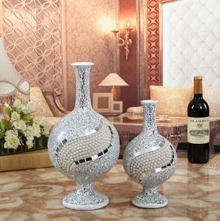 简约现代新古典花瓶摆件手工工艺品客厅装饰