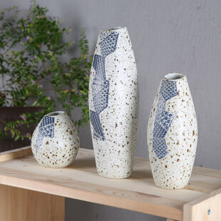 景德镇陶瓷花瓶斑点釉客厅创意软装饰品摆件