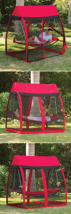 This is the hammock that shields you from pesky mosquitoes and insects while you sway comfortably. The hammock is covered by a canopy with four sides comprised of super-fine, nylon netting that keeps …