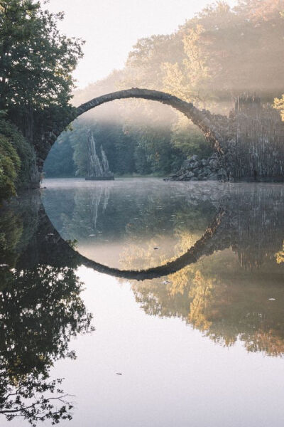 Rakotz Bridge during Sunrise: