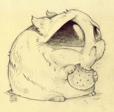 Chris Ryniak. Creature Sketch / Drawing Illustration: