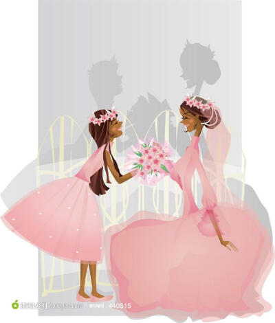 婚礼矢量元素新娘矢量素材