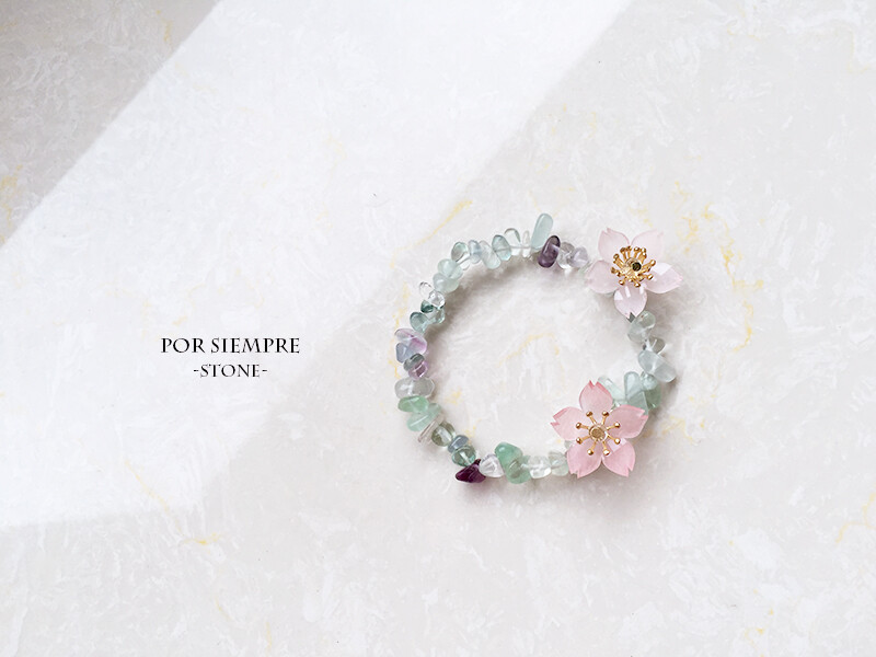 【POR SIEMPRE】[-STONE-] sold－24－纯天然碧色萤石手链