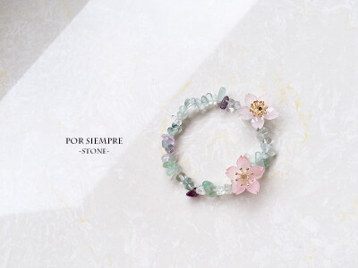 【POR SIEMPRE】[-STONE-] sold－24－纯天然碧色萤石手链