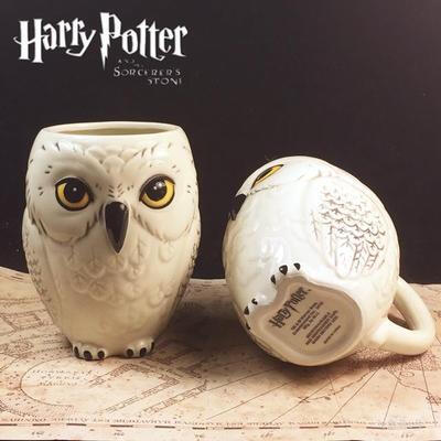 HarryPotter哈利波特周边水杯 马克杯咖啡杯海德薇猫头鹰陶瓷水杯