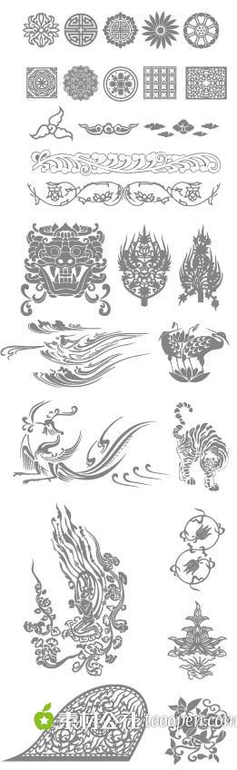 中国传统图案矢量素材