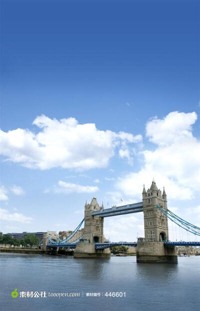 英国伦敦塔桥著名建筑风景素材