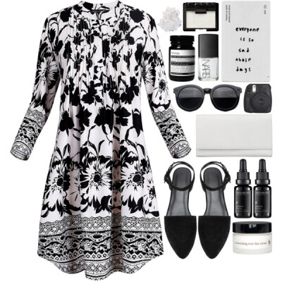 A fashion look from October 2016 featuring black suede shoes, genuine leather bags and nars cosmetics. Browse and shop related looks.