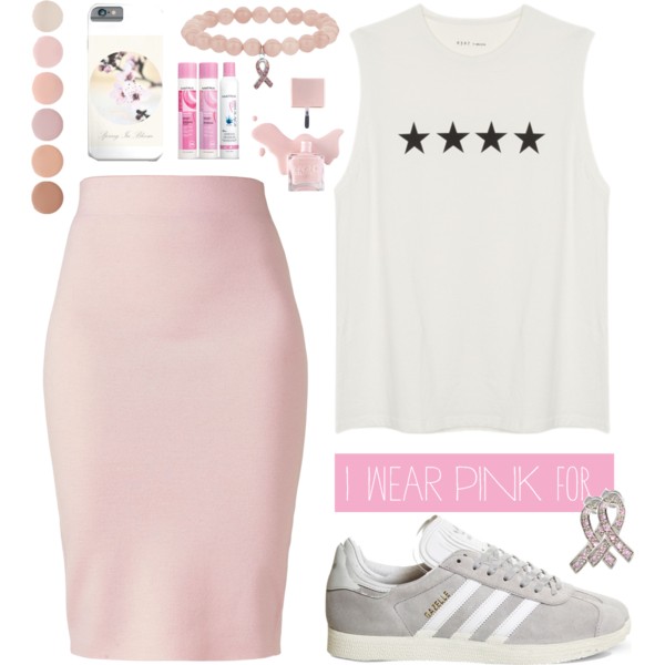 Sponsored item Phone case: https://society6.com/product/spring-in-bloom-n2m_iphone-case#s6-3203183p20a9v510a52v377 #IWearPinkFor #contestentry #contest #Pink #skirt #StreetStyle #StreetChic #streetoutfit #polyvore #polyvoreset #polyvorestyle #polyvoreoutfit #fashion #fashionset #breastcancerawareness