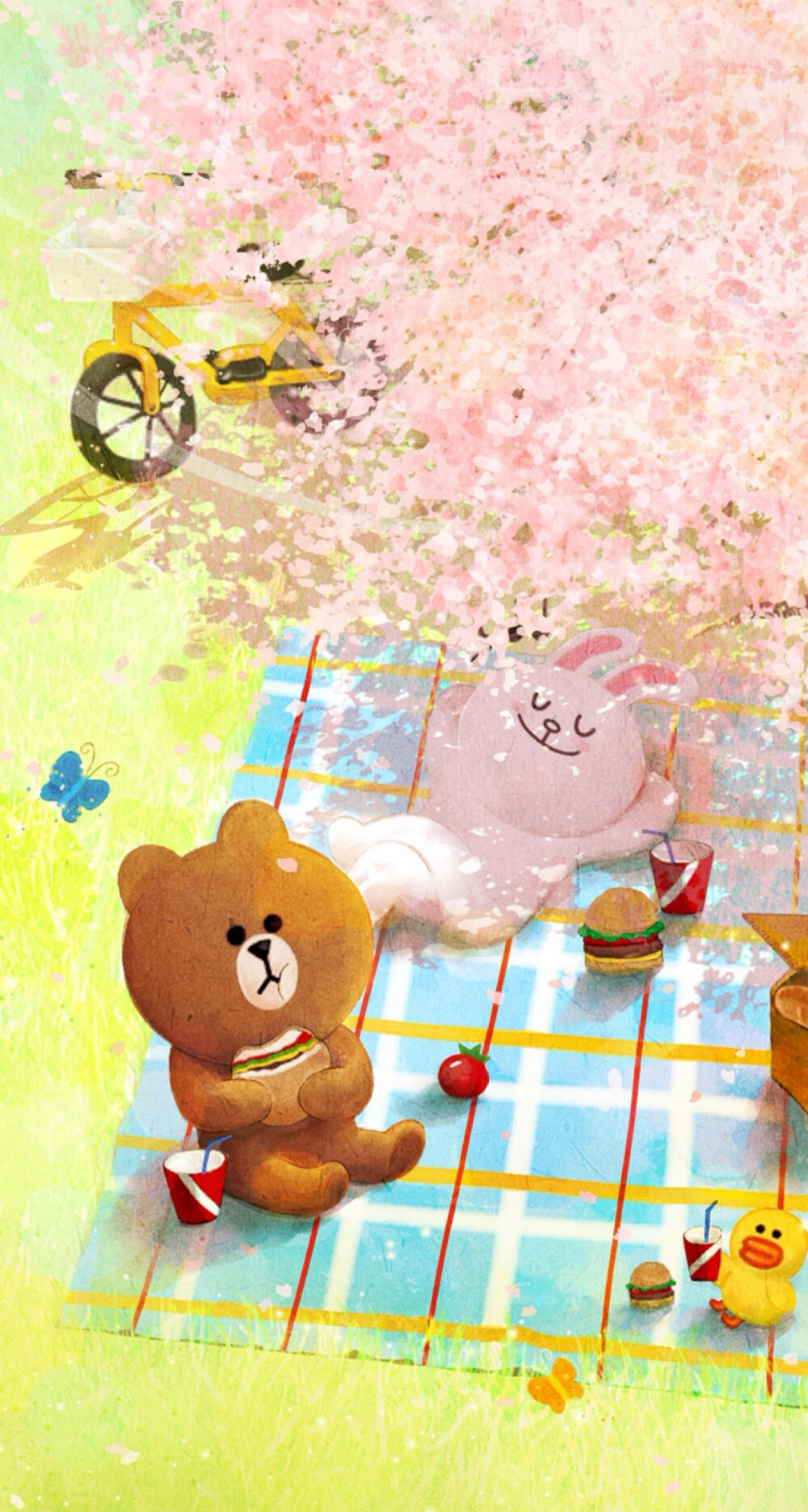 linefriends 三人春游