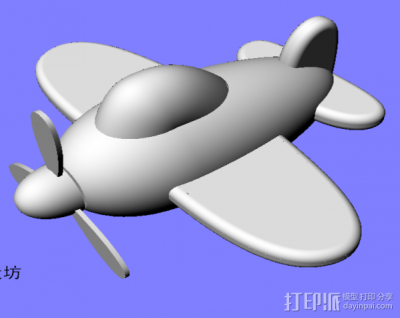 卡通小飞机-打印派-3D打印