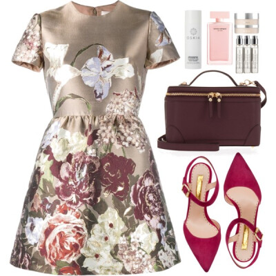 A fashion look from October 2016 featuring flared skirt, rupert sanderson shoes and RMK. Browse and shop related looks.