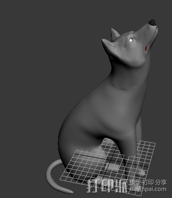 啸天犬 3D模型 打印派