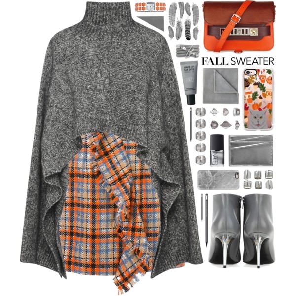 #ruffles #checkprint #grey #orange #autumn #fallsweaters #cozy #polyvorecontest 19 Outubro 2016, 4:55 pm @polyvore @polyvore-editorial