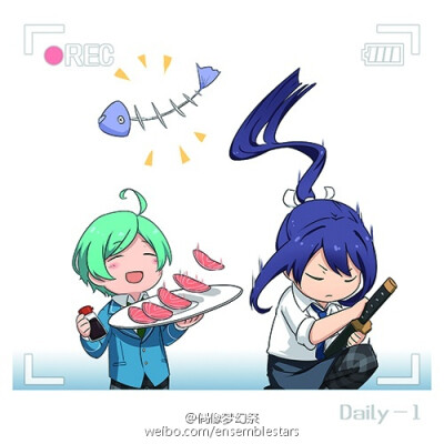 “啊~世界上最美妙的事就是翘课呆在海洋生物部啊~~鱼儿~海龟~溺死鬼~悠哉悠哉~诶，飒马~忽然有点想吃生鱼片啊……”“好的！深海殿，武士之魂，出鞘！”