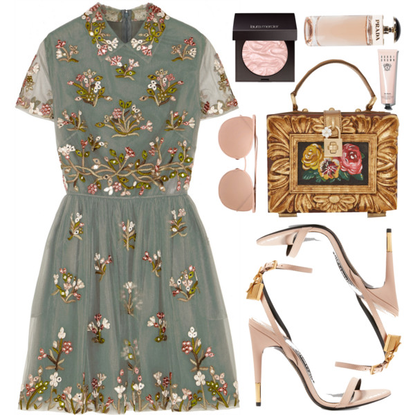 A fashion look from November 2016 featuring short fitted dresses, high heel stilettos and wood purse. Browse and shop related looks.