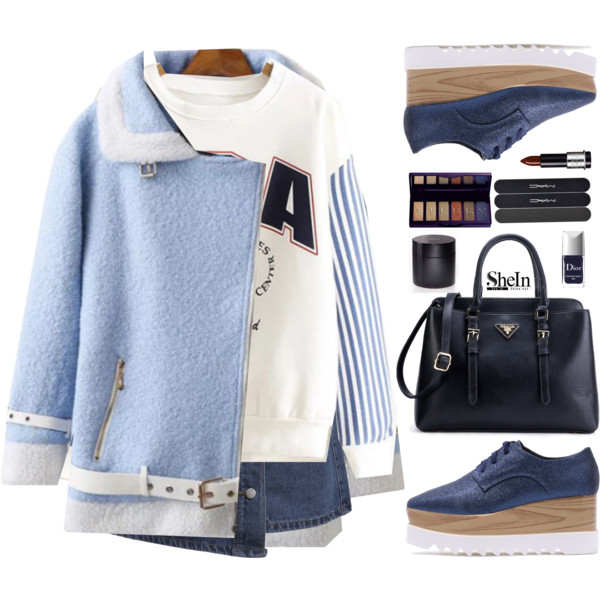 #blueshoes #denim #shein #Sheinside #sheinside #women #fashion skirt: http://www.shein.com/Blue-Button-Front-Wrap-Denim-Skirt-p-300470-cat-1732.html?utm_source=polyvore&amp;amp;utm_medium=set&amp;amp;url_from=polygabygirafeset coat: http://www.shein.com/Blue-Contrast-Trim-Oblique-Zipper-Coat-With-Belt-p-329885-cat-1735.html?utm_source=polyvore&amp;amp;utm_medium=set&amp;amp;url_from=polygabygirafeset shoes: http://www.shein.com/Blue-Sequin-Lace-Up-Cork-Heel-Wedge-Ankle-Boots-p-321987-cat-1749