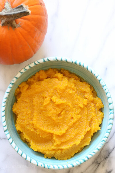 Making pumpkin puree from scratch is easy to do! Here are two methods, the quick method in the pressure cooker or the oven roasted method with is just as easy, but takes a little more time.